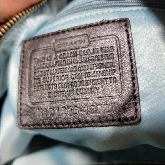 Coach Poppy Glam Shoulder Tote with Front Zip Pocket and Tags NWOT - Picture 9 of 11